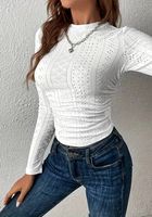 Lengvas moteriškas megztinis, baltos spalvos 81768... SKELBIMAI Skelbus.lt